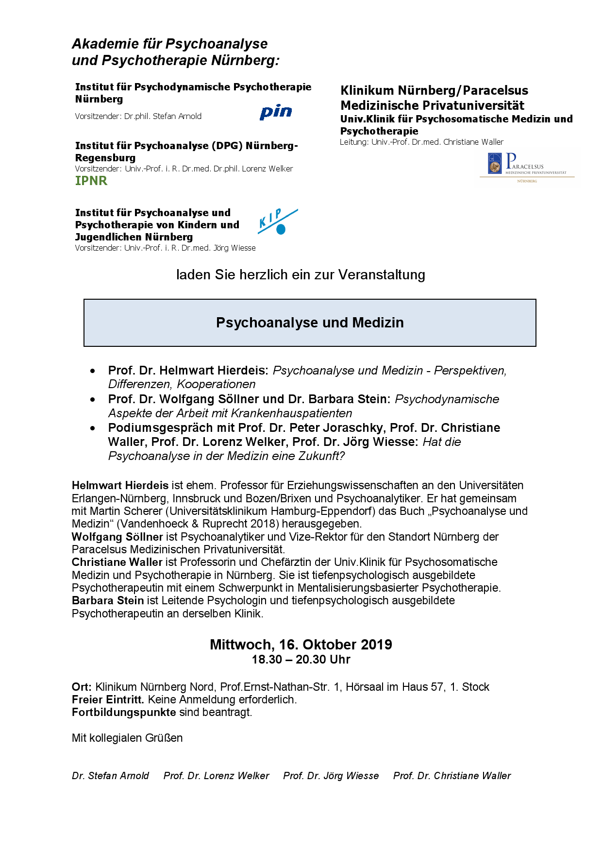 Veranstaltung Psychoanalyse und Medizin0001